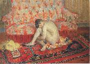 Nude on Red Carpet,, Henri Lebasque Prints